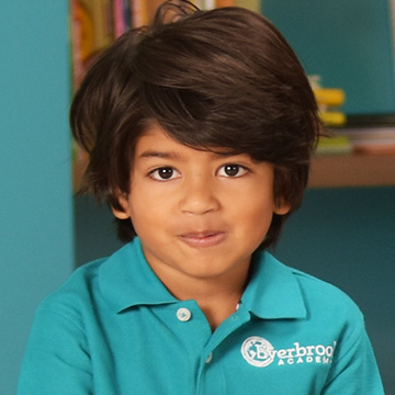 young boy posing for school picture